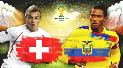 Швейцария – Эквадор обзор матча (15.06.2014)