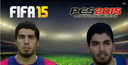 Faces FIFA 15 vs PES 2015