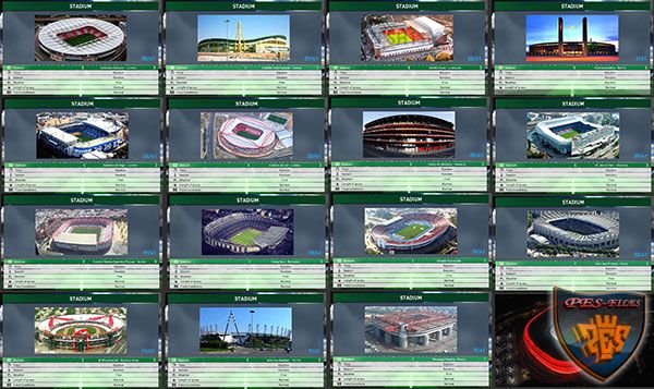 Стадионы патча PES 2017 Professional Patch Stadium Preview
