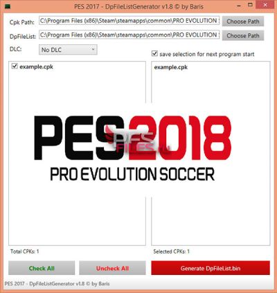 Как генерировать файлы в pes 2018 Как генерировать файлы в pes 2018