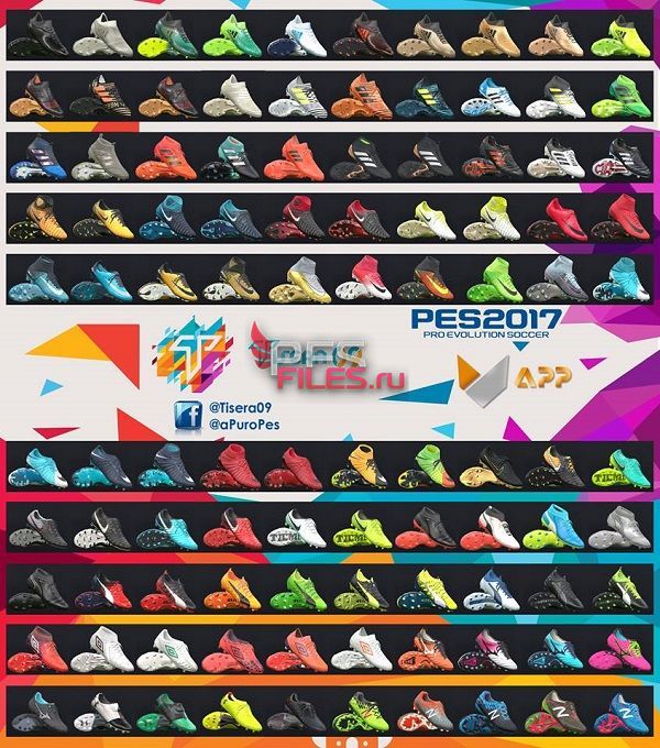 PES-FILES.RU on X: PES 2017 Boots & Gloves Update 2023 by Juna4u