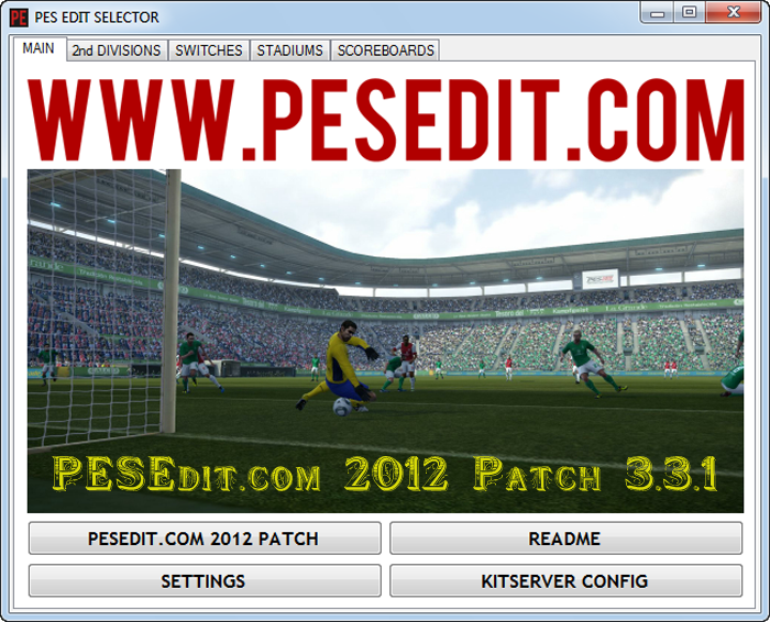 Скачать PESEDIT.COM 2012 PATCH 3.3.1 UPDATE бесплатно. Скачать Патчи для F