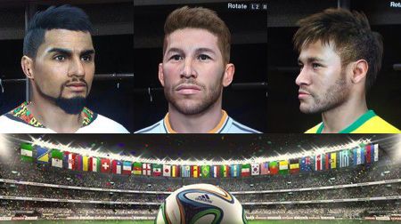 PES 2014 - DLC 7.00: List of faces Update