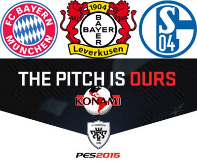 Три Немецких клуба становятся частью PES 2015