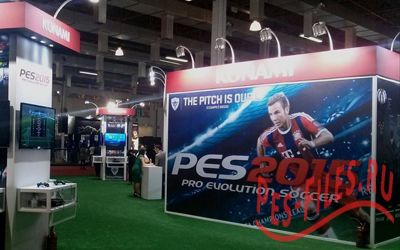 Pes 2015 на выставке Brasil Game Show 2014