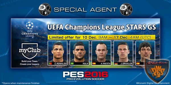 Новый агент PES 2016 выдает лучших игроков Лиги Чемпионов