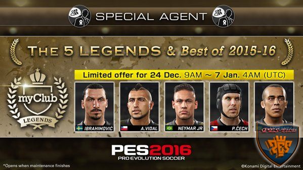 Pes 2016 специальный агент The Legends & Best Of 2015-16