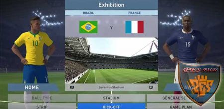 PES 2016 геймплей игры Бразилия - Франция