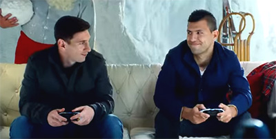Fifa 16 новогоднее видео от Месси и Агуэро