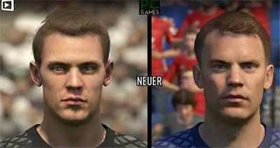 Лица Pes 2017 и FIFA 17
