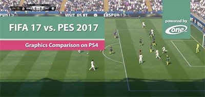 Сравнение графики Pes 2017 и FIFA 17