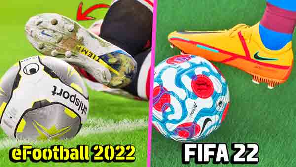 eFootball 2022 vs FIFA 22 - Сравнение графики