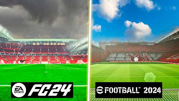 EA SPORTS FC 24 vs eFootball 2024 (Stadiums)