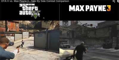 GTA V и Max Payne 3 сравнение перестрелок