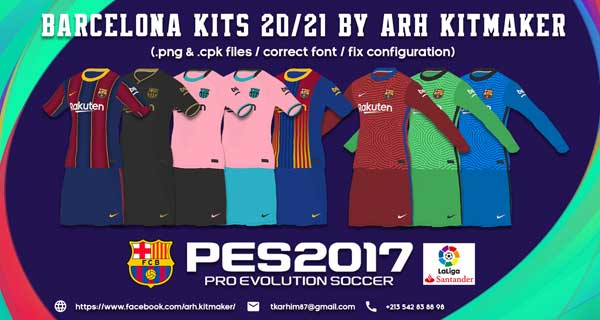 F.C. BARCELONA KITS - Kits PES 2017-2018 ppsspp
