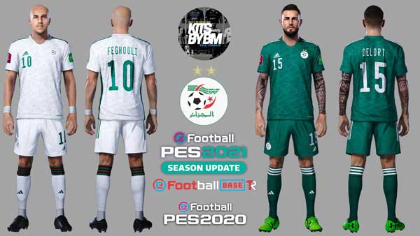PES 2021 Algeria FIFA World Cup 2022 Kits by BM, патчи и моды