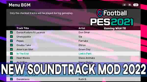 PES 2021 Soundtrack Server 804 Songs by predator002, патчи и моды