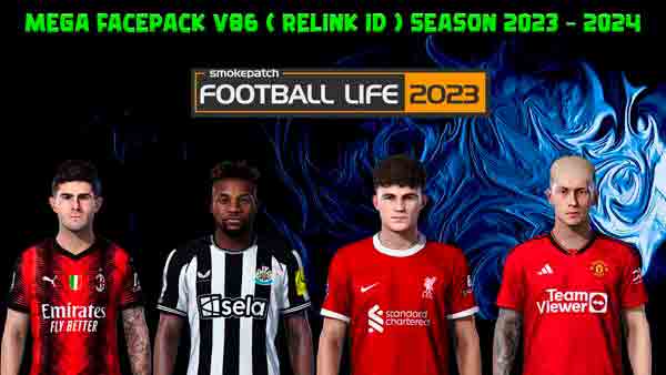 PES 2021 Mega Facepack V86 Relink ID 2023/24 By Prayudi, патчи и моды