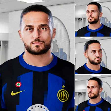 PES 2021 Danilo D'Ambrosio Face by Xiaoxiao Li, патчи и моды