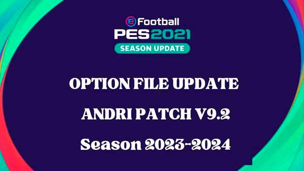 PES 2017 t99 Patch v9.2 Option File 2023
