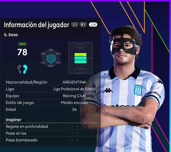 PES 2021 Face Santiago Sosa