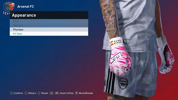 PES 2021 David Raya Face & Glove PES 2021 David Raya Face & Glove