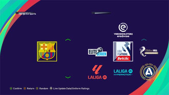 PES 2021 Team Selection Menu 2026