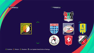 PES 2021 Team Selection Menu 2026