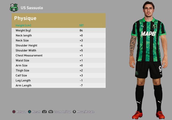 PES 2021 Kieron Bowie Face & Tattoo PES 2021 Kieron Bowie Face & Tattoo