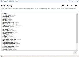 PES 2021 Football Life Club Creator v2.0.1