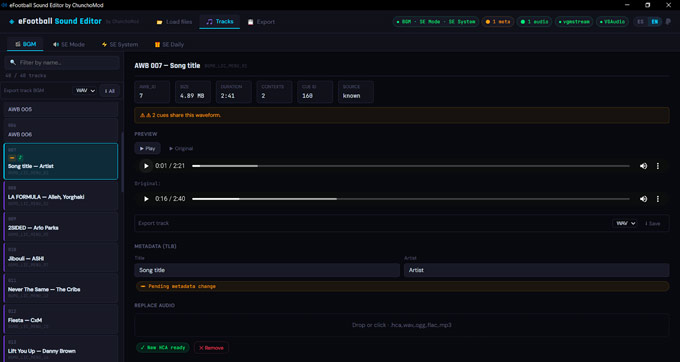eFootball 2027 Sound Editor v1.1