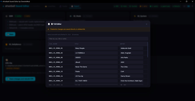 eFootball 2027 Sound Editor v1.1
