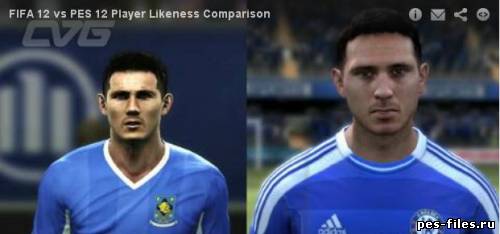 Лица FIFA 12 против PES 2012