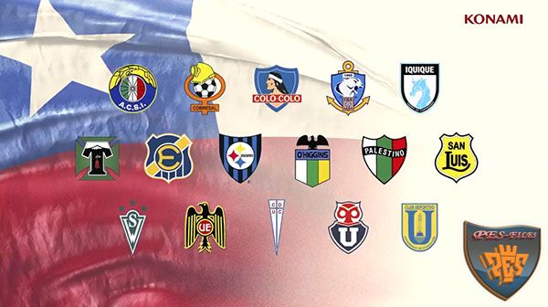 В Pes 2017 будут 16 клубов из Чили