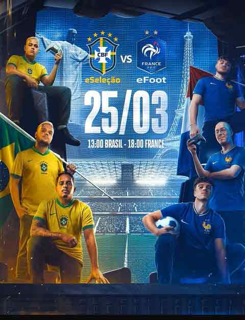 На платформах eFootball и FC26 состоится матч Бразилия-Франция